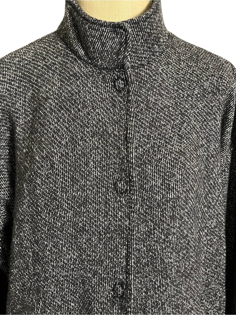 Eileen Fisher Organic Cotton Terry Stand Collar Jacket Minimalist Comfort XS - Picture 10 of 14